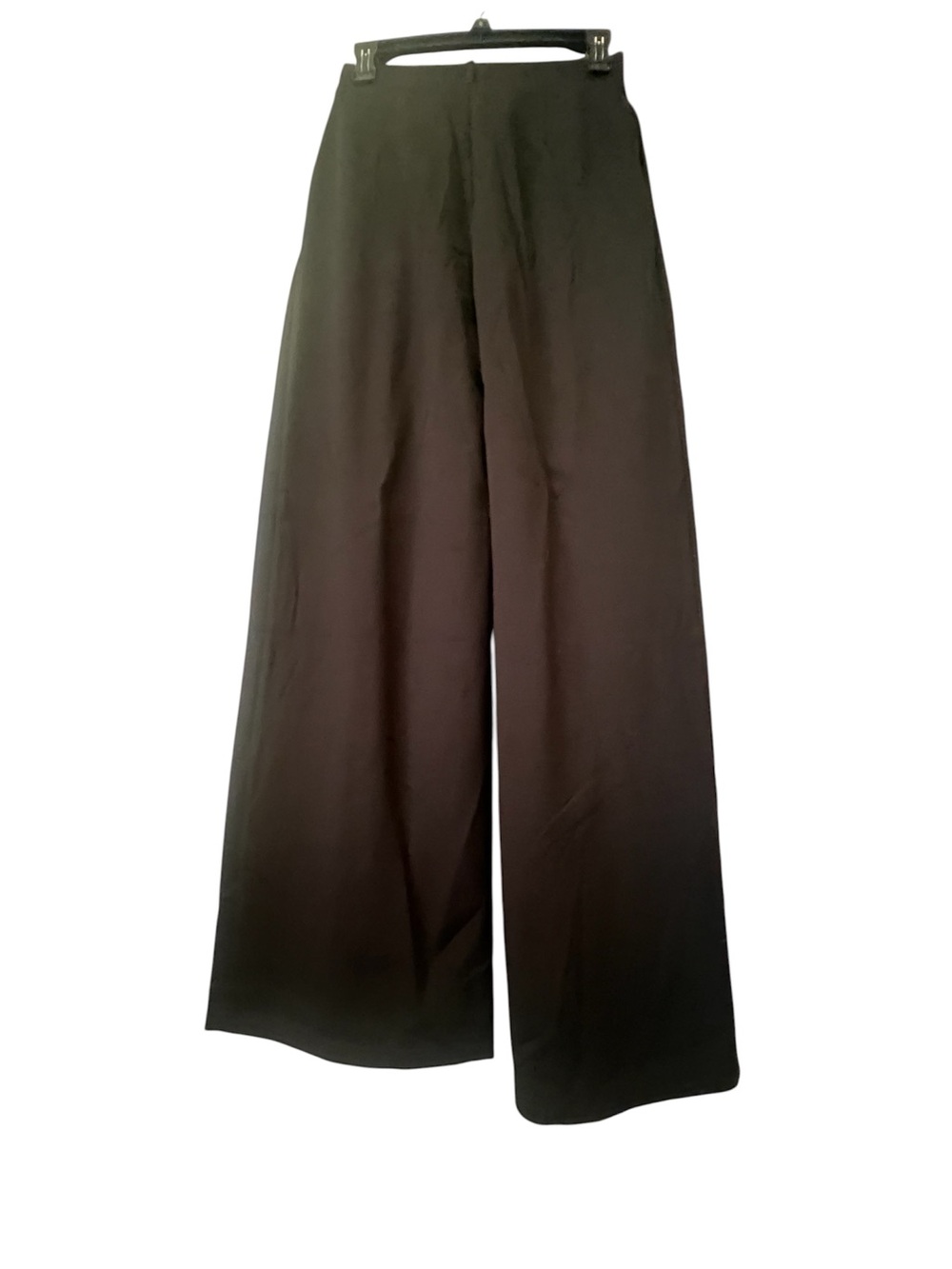 OGL Drapey Bamboo Ponte Mid Rise Wide Leg Trouser with Pockets Black NWT X Small - Picture 15 of 16